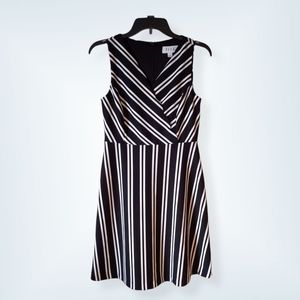 Women's Elle Black & White Sleeveless Dress 2